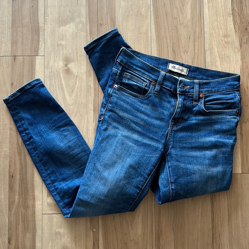 madewell skinny jeans (petite)